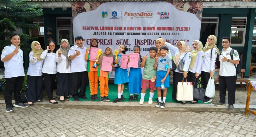 SDN Grogol 1 Torehkan Prestasi Membanggakan dalam Ajang FLS3N Tingkat Kecamatan Grogol